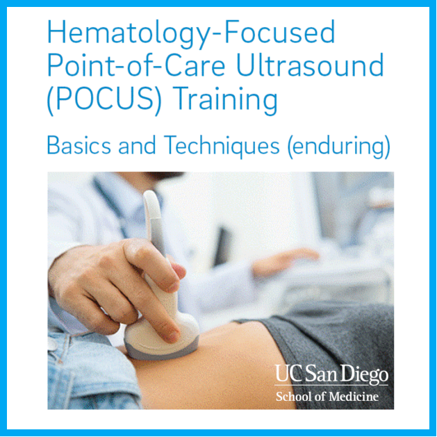 Hematology-Focused Point-of-Care Ultrasound Training Basics and Techniques Banner
